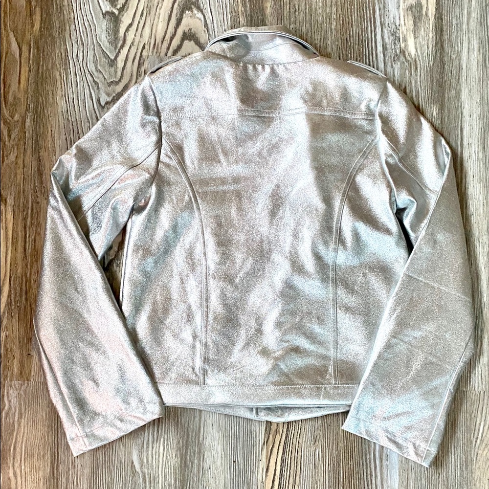 Girls Silver Rocker jacket - Picture 2 of 3